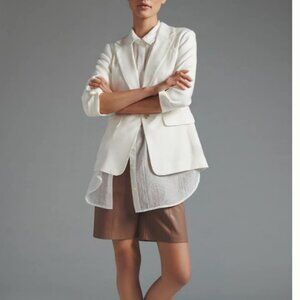 Anthropologie. -Maeve Roll-Sleeve Blazer